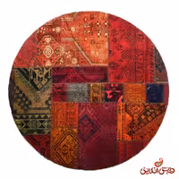 فرش گرد دستباف کلاژ کد 5074