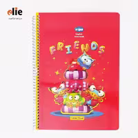 دفتر دوخط 50 برگ فانتزی کلیپس طرح Frends