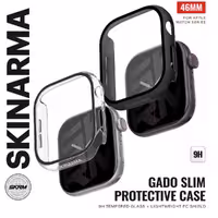 گارد و گلس محافظ اپل واچ سری10 SKINARMA GADO Apple Watch Case 46mm