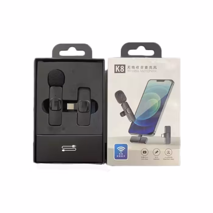 میکروفن یقه ای بلوتوثی مدل TYPE-C K8