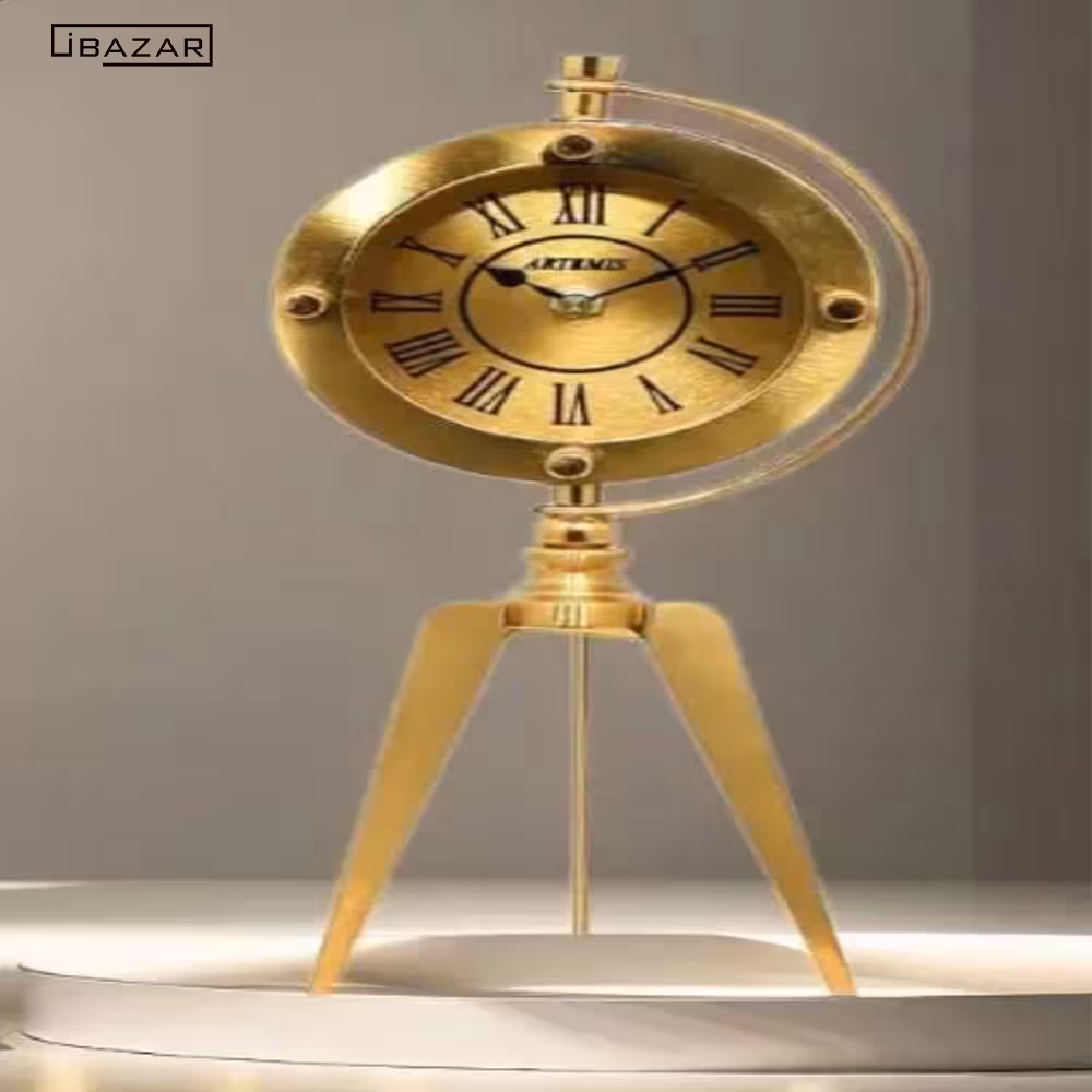 ساعت رومیزی آرتمیس طلایی