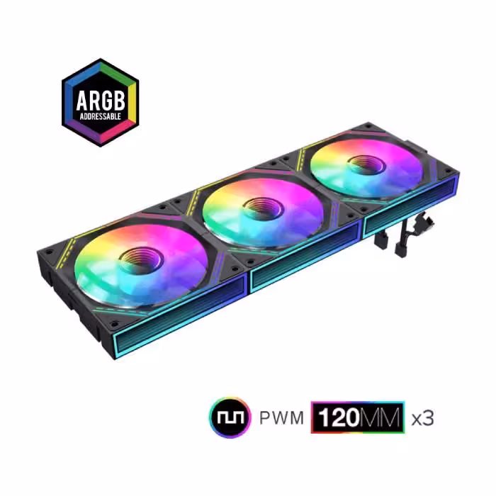 فن کیس گیمینگ گیم مکس مدل FN12A-S3I RB