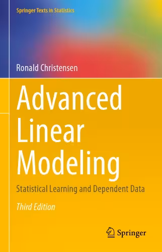 خرید و دانلود نسخه کامل کتاب Advanced Linear Modeling: Statistical Learning And Dependent Data
