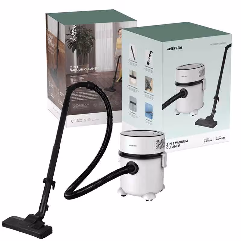 جارو برقی سطلی گرین لاین مدل Green Lion 2 In 1 Vacuum Cleaner 1000W