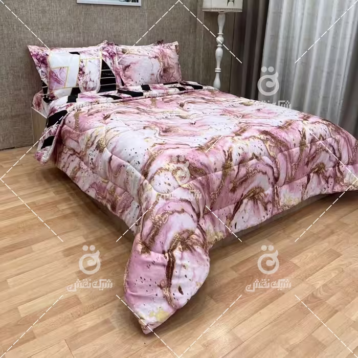 روتختی نخ کتان طرح ماربل کد 26