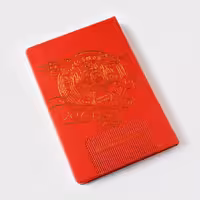 پلنر هفتگی چرمی طلاکوب قرمز همیشه (HAMYSHEH)