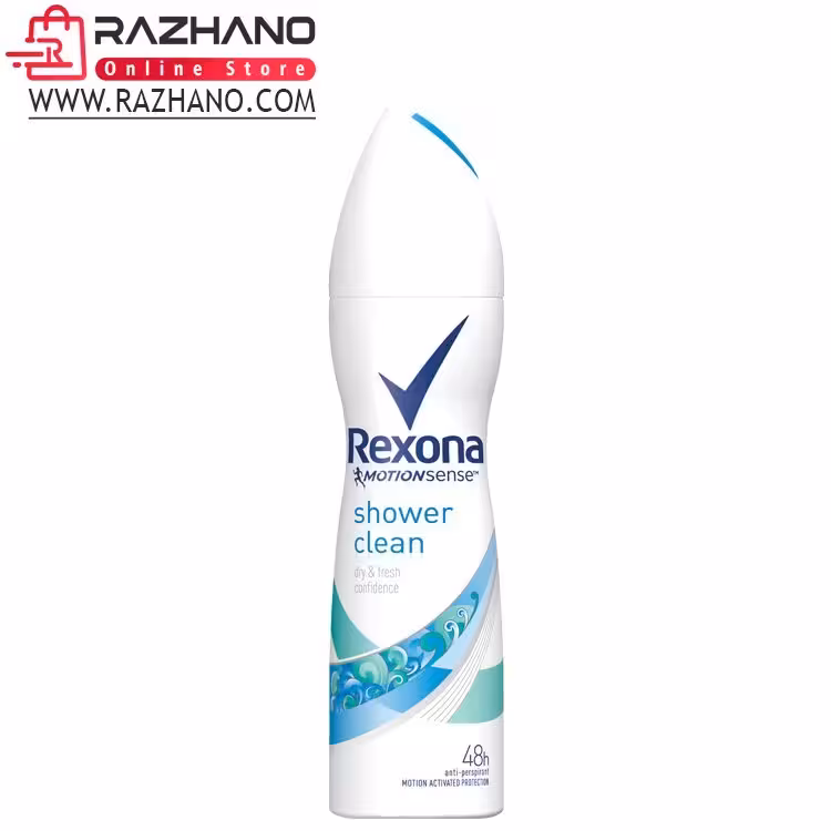اسپری پودری زنانه رکسونا مدل Rexona shower clean
