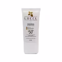 ضد آفتاب کرم پودری مرطوب کننده و فاقد چربی LUCEL 50ml SPF50
