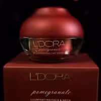 کرم روشن کننده شب صورت و گردن انار مناسب انواع پوست لدورا، 50 میلی لیت