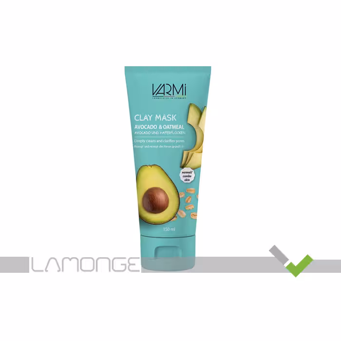 ماسک صورت خاک رسی جو و آووکادو وارمی حجم 150 میلی لیتر