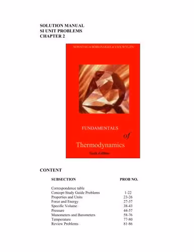 خرید و دانلود نسخه کامل کتاب Fundamentals of Thermodynamics(Solutions)