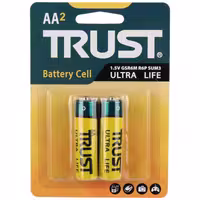 باتری قلم کارتی 2 عددی تراست Ultra Life R6P