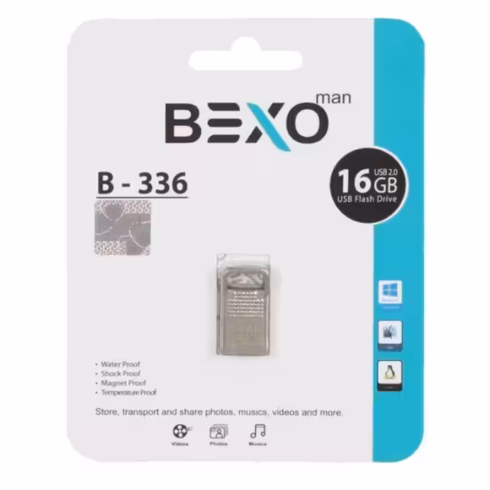 فلش مموری بکسو مدل B-336 USB2.0 ظرفیت 16 گیگابایت