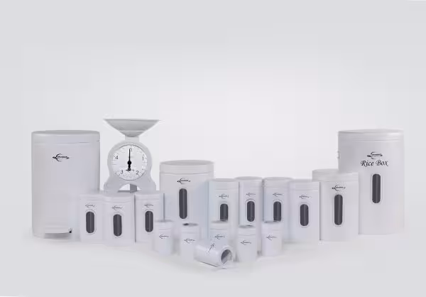 سرویس آشپزخانه اورانوس 18 پارچه استوانه ای B0011  N