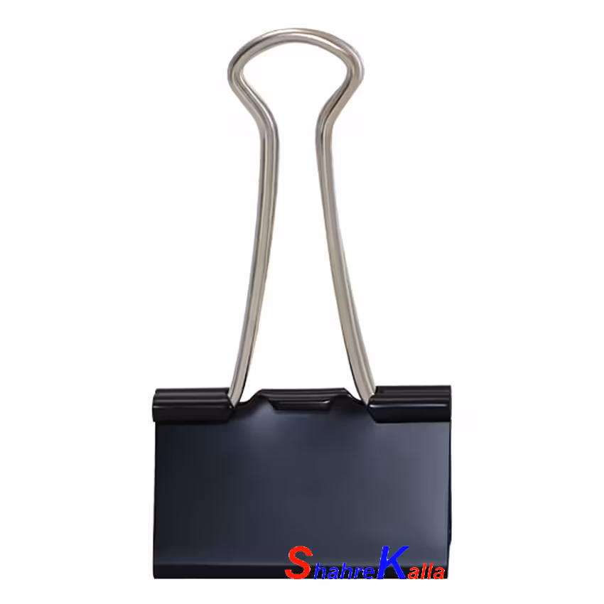 گیره دوبل مشکی پنتر سایز 32 ملیمتری (بسته 12 عددی)