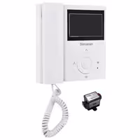 مانیتور دربازکن تصویری سیماران مدل 43FL به همراه محافظ ولتاژ مانیتور