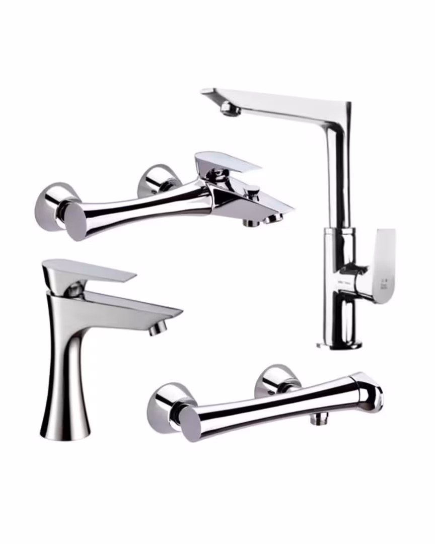 ست چهار تکه شیرآلات کی دبلیو سی مدل ورونا