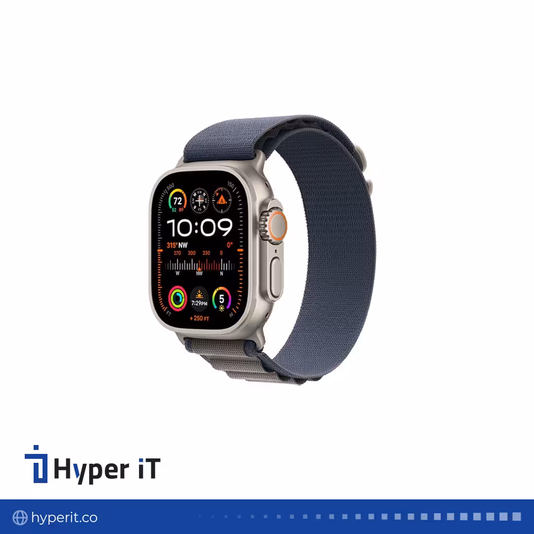 ساعت هوشمند اپل مدل Ultra 2 Titanium Case  Alpine Loop Band 49mm رنگ آبی
