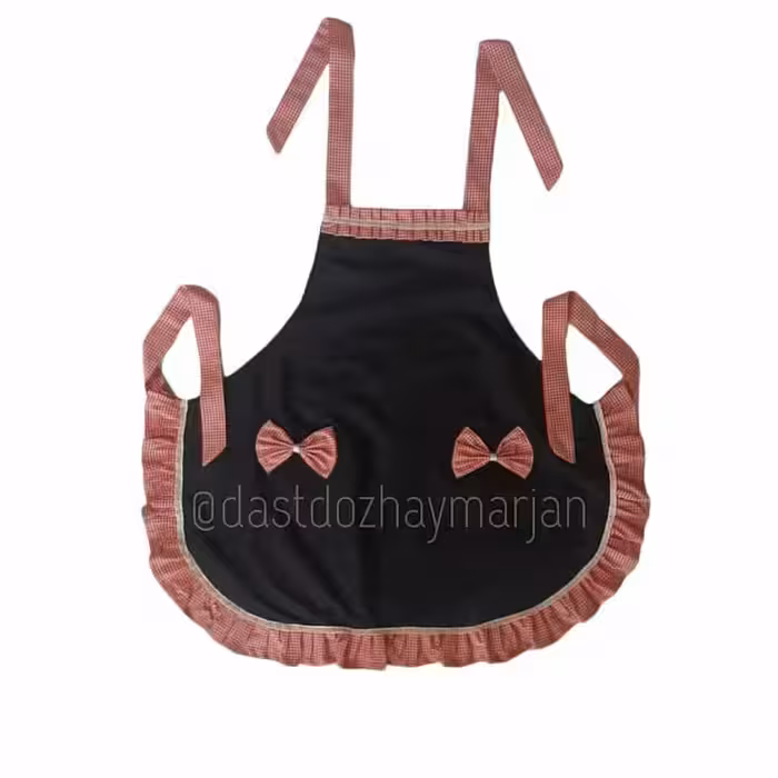 پیشبند دامنی چین دار طرح مرجان 3لایه جنس عالی و ضخیم