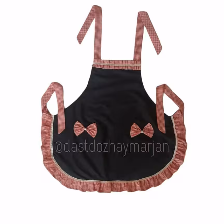 پیشبند دامنی چین دار طرح مرجان 3لایه جنس عالی و ضخیم