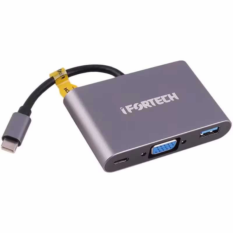 تبدیل TYPE-C TO VGA&USB