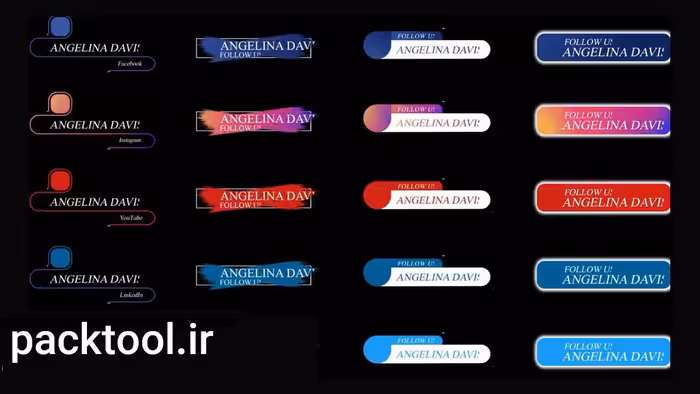 دانلود پروژه آماده افتر افکت : پکیج شبکه اجتماعی Social Media Pack - پک تول