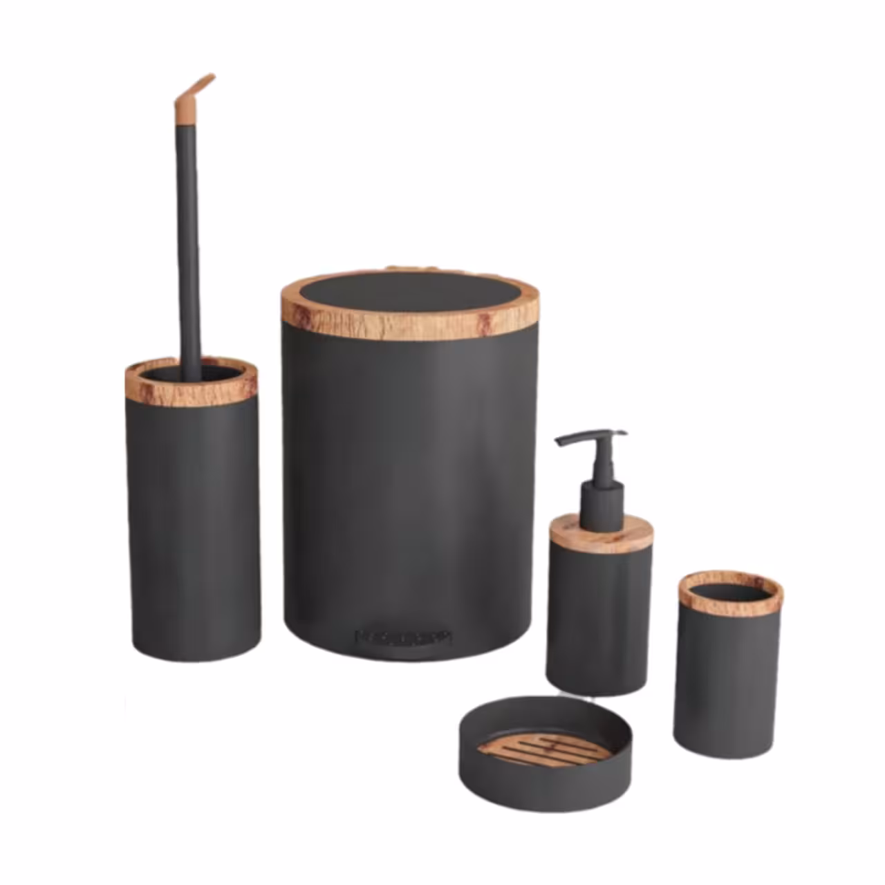 سرویس 5 پارچه هارمونی مدل روشا مشکی چوب