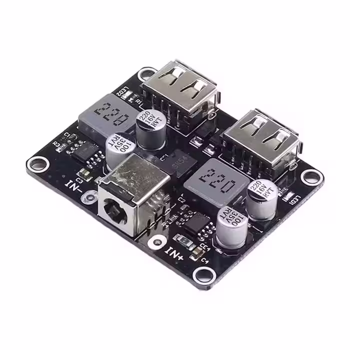 ماژول کاهنده ولتاژ دو خروجی با توان 24 وات پشتیبانی از شارژ سریع XFW-KC42-2 QC3.0