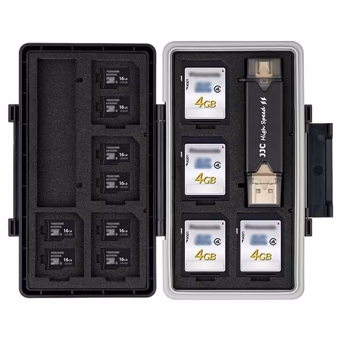 کیس محافظ کارت حافظه و کارتخوان جی جی سی مدل JCR-STS24