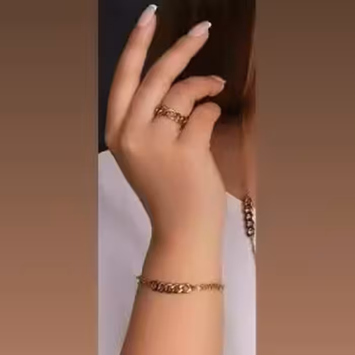 انگشتر و دستبند کارتیر استیل رنگ ثابت