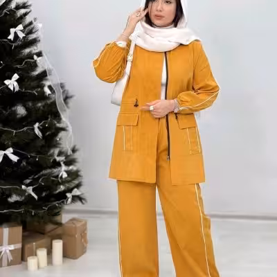مانتو اسپرت زنانه مدل مانتو شلوار نفیسه