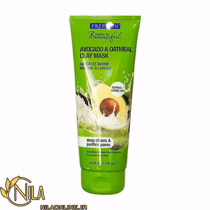ماسک صورت فریمن Freeman مدل آووکادو و جو Avocado & Oatmeal حجم 175 میلی‌لیتر