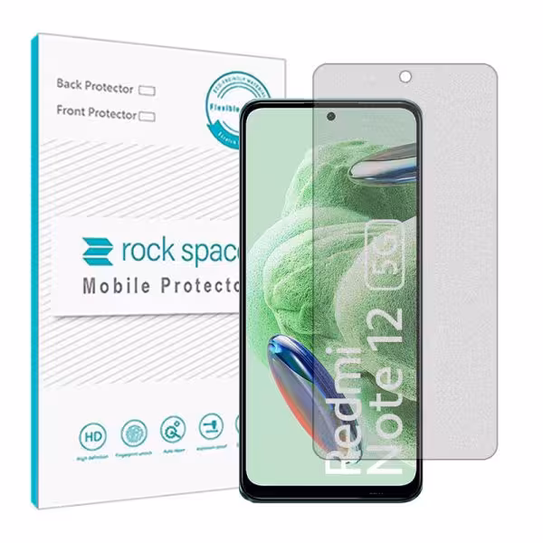 گلس شیائومی Redmi Note 12 5G مدل نانو هیدروژل گیمینگ برند راک اسپیس کد S