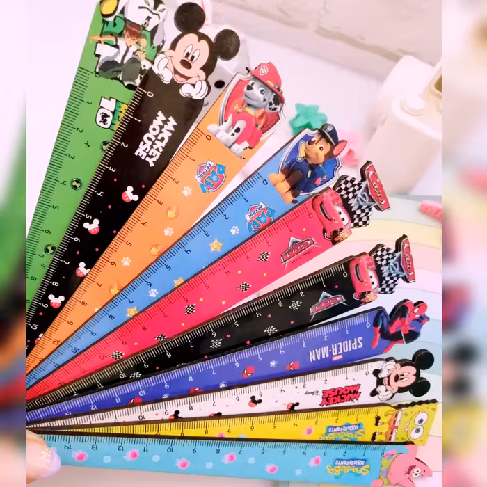 خط کش چوبی طرح دیزنی 15 سانتی