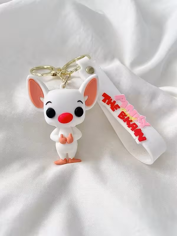 جاکلیدی سیلیکونی طرح موش سفید