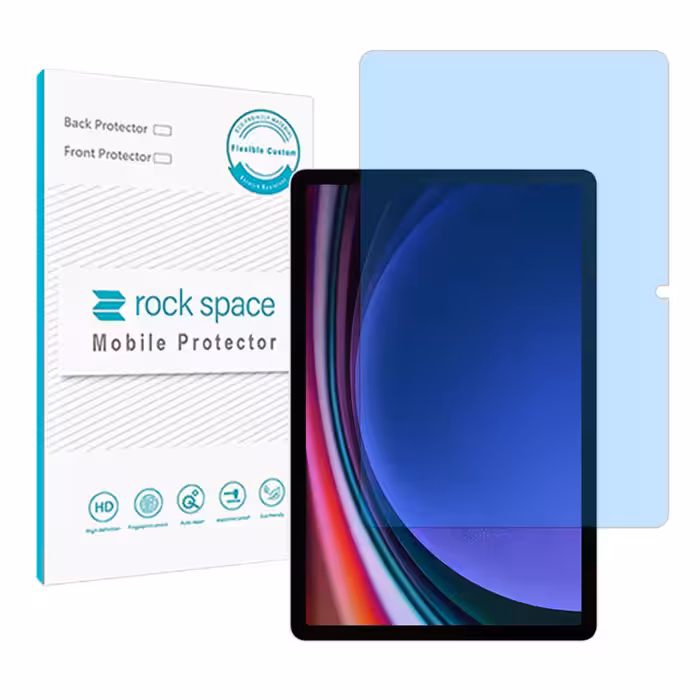 گلس تبلت سامسونگ Galaxy Tab S9 مدل نانو هیدروژل آنتی بلو برند راک اسپیس کد L