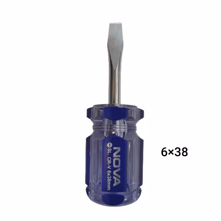 پیچ گوشتی دسته کریستالی 38×6 دوسو نووا NOVA مدل 1122