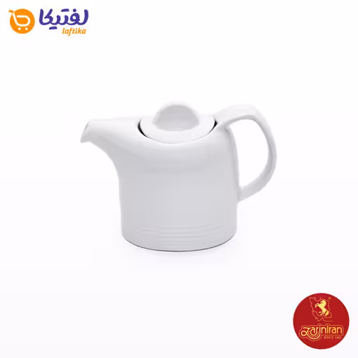 قوری قهوه خوری دو فنجان چینی زرین هتلی 49 سفید