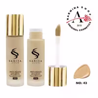 کرم پودر شیشه ای ساریسا شماره 43 (sarisa gold)