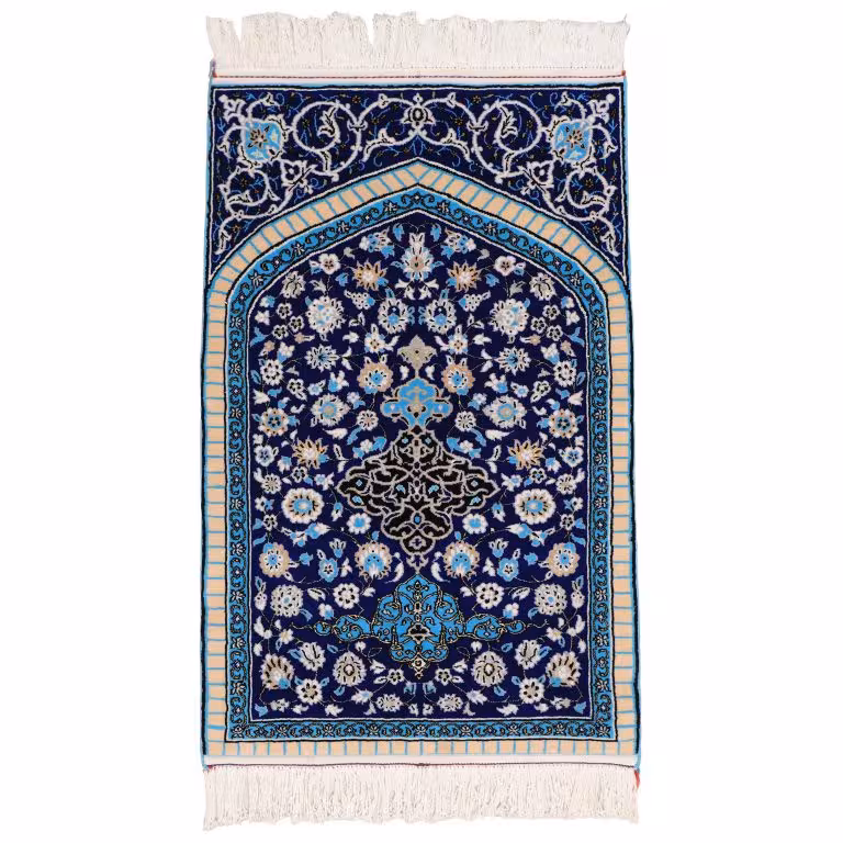 فرش دستبافت یک متری طرح سجاده کد 4031042