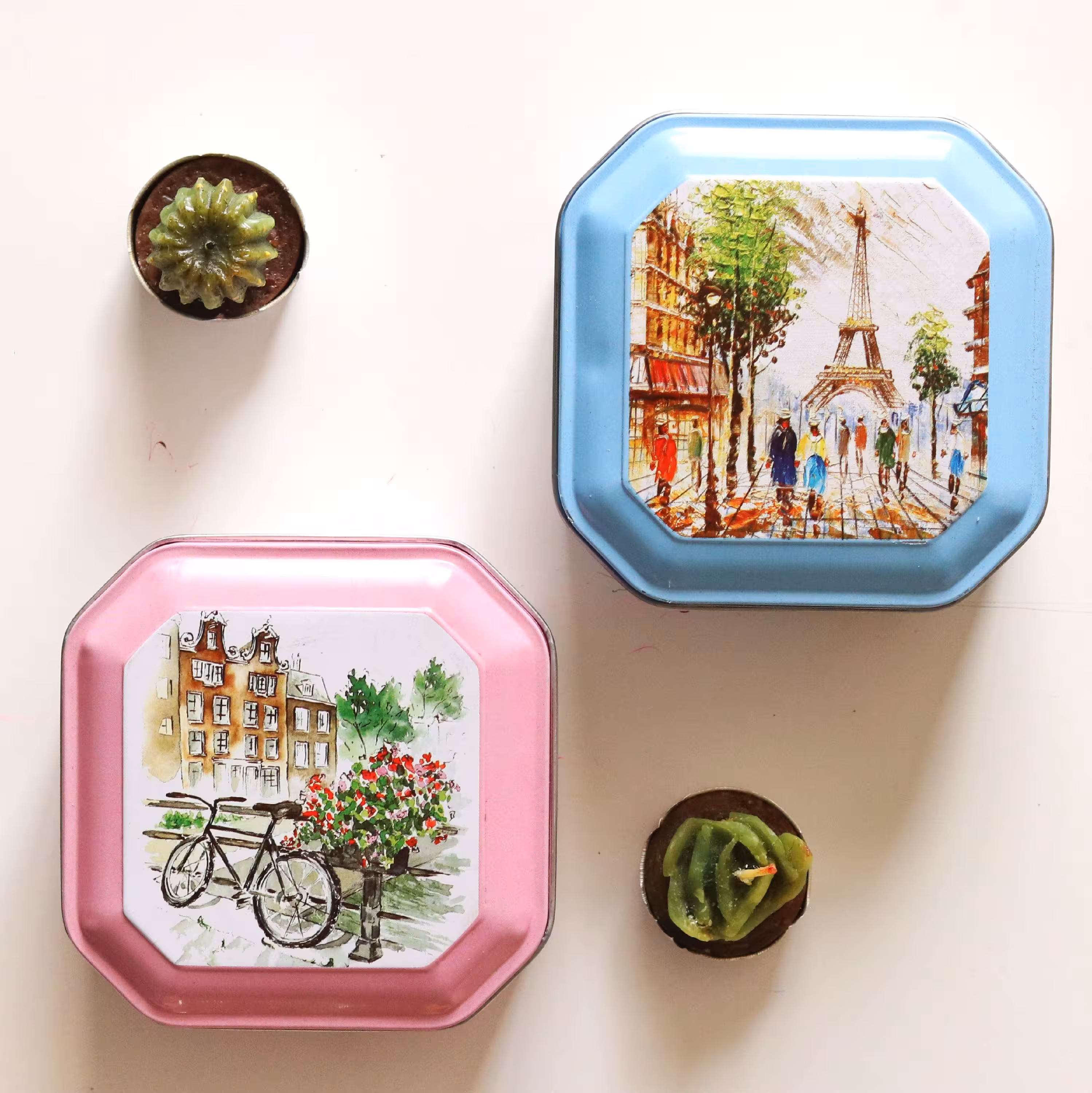 قوطی فلزی هشت ضلعی فانتزی