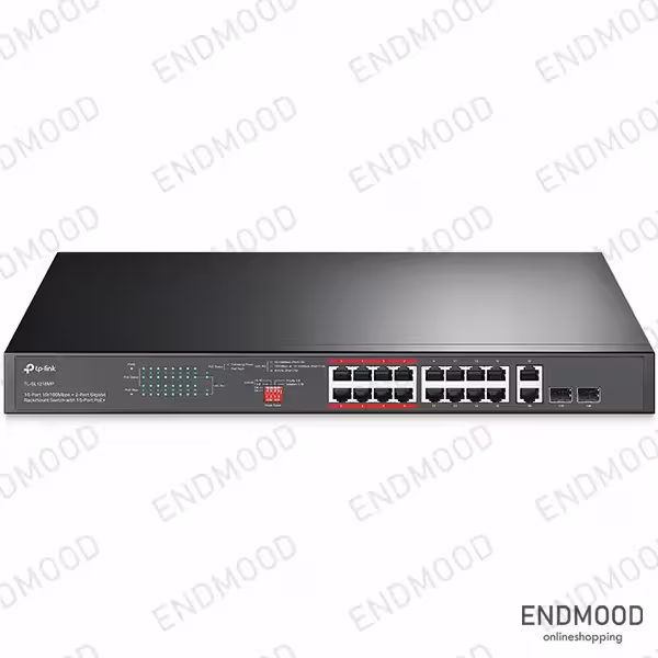 سوئیچ غیرمدیریتی PoE تی پی لینک TP-Link TL-SL1218MP