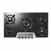 اجاق گاز رومیزی پنج شعله‌ مدل G-5901 S استیل البرز