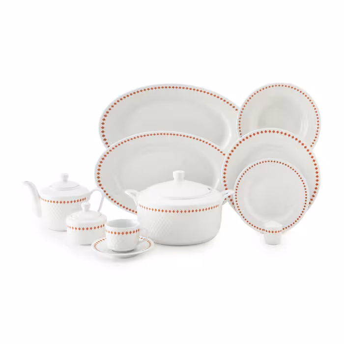 سرویس 102 پارچه 12 نفره طرح رز دایموند