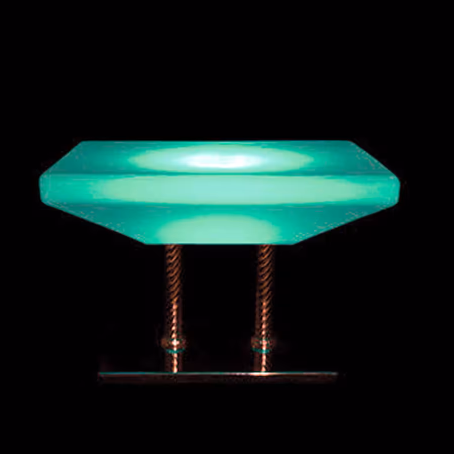 میز عسلی مستطیل پایه استیل نورانی led (سوارز)