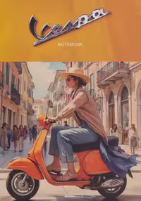 دفتر یادداشت خط دار وسپا (VESPA،کد 558)