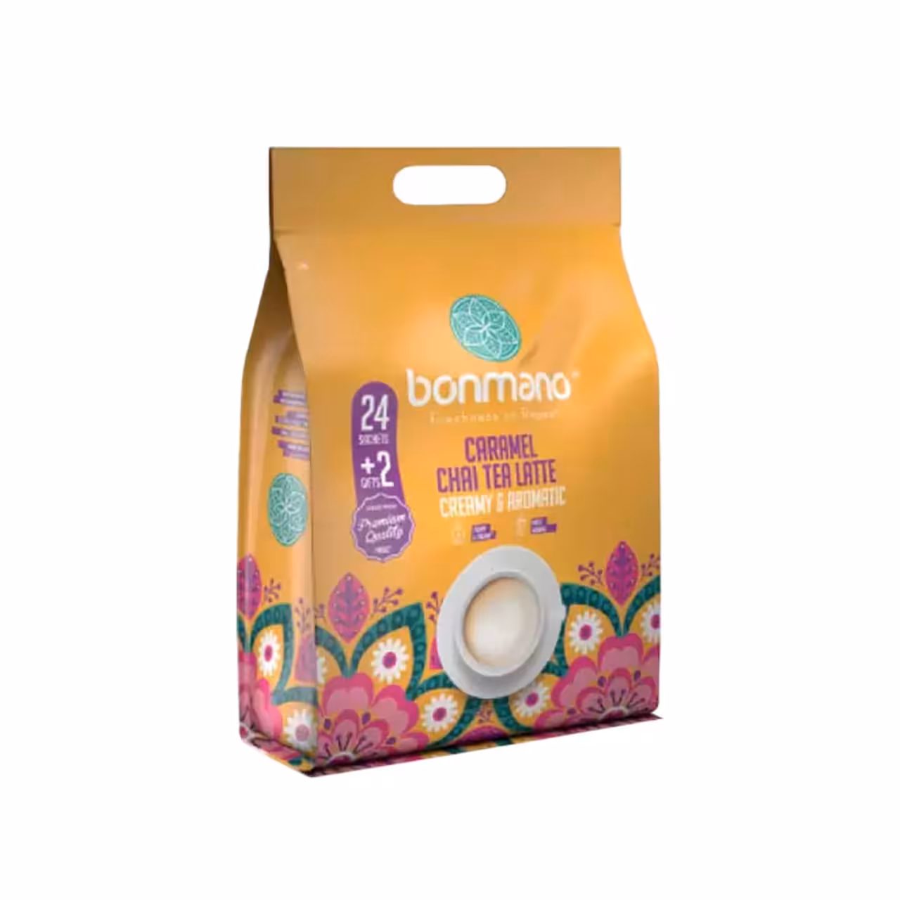 چای لاته کاراملی بن مانو – بسته 24 عددی