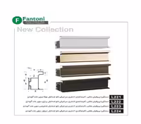 دستگیره پروفیلی مخفی L فرم کمدی 3 متری سرامیکی نانو ضد خش سیلور سوپر مات آنودایز فانتونی کد L224