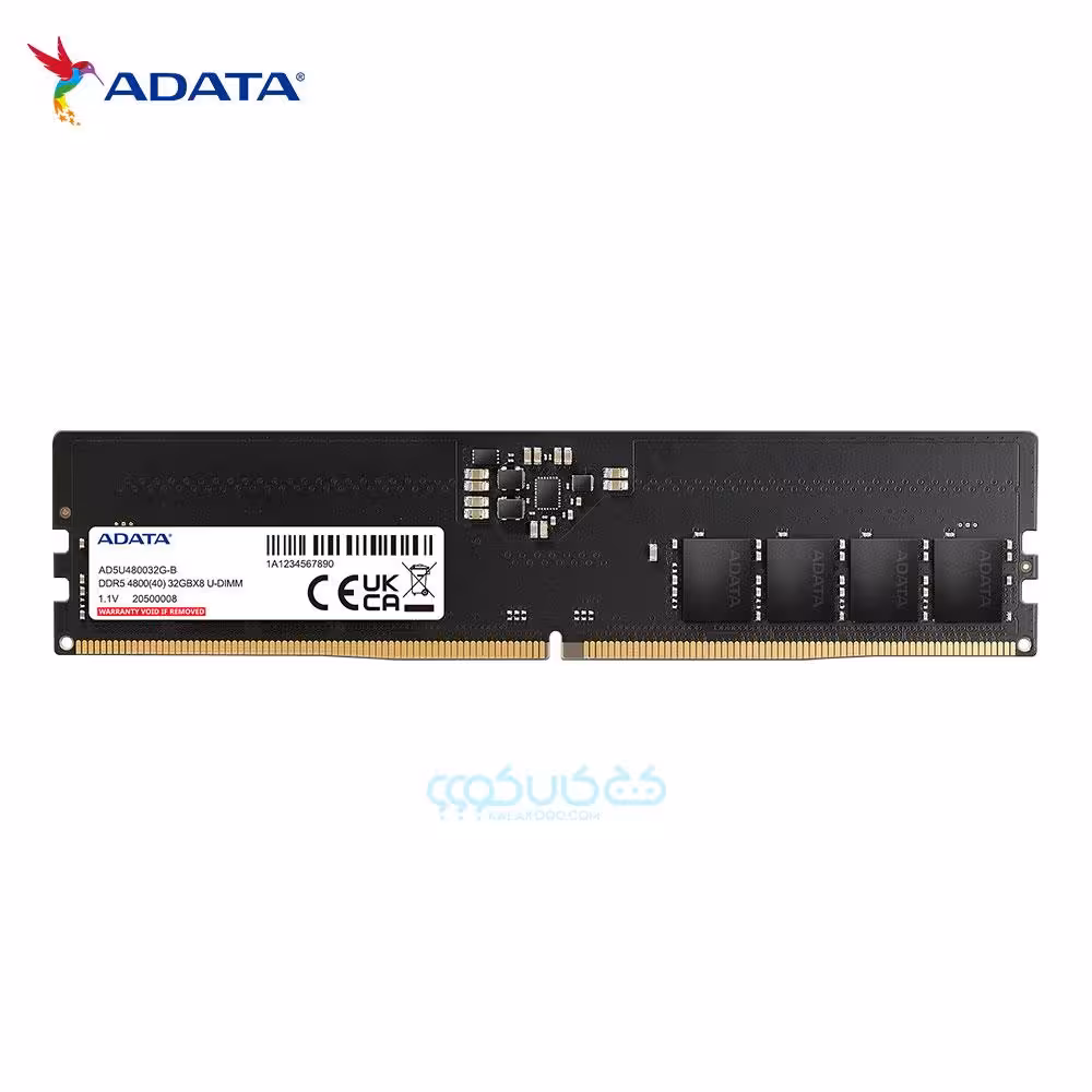 رم کامپیوتر 32 گیگابایت DDR5-4800 مگاهرتز ای دیتا مدل U-DIMM