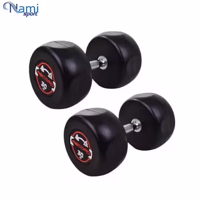 دمبل گرد وزن 30 کیلوگرم round dumbbell